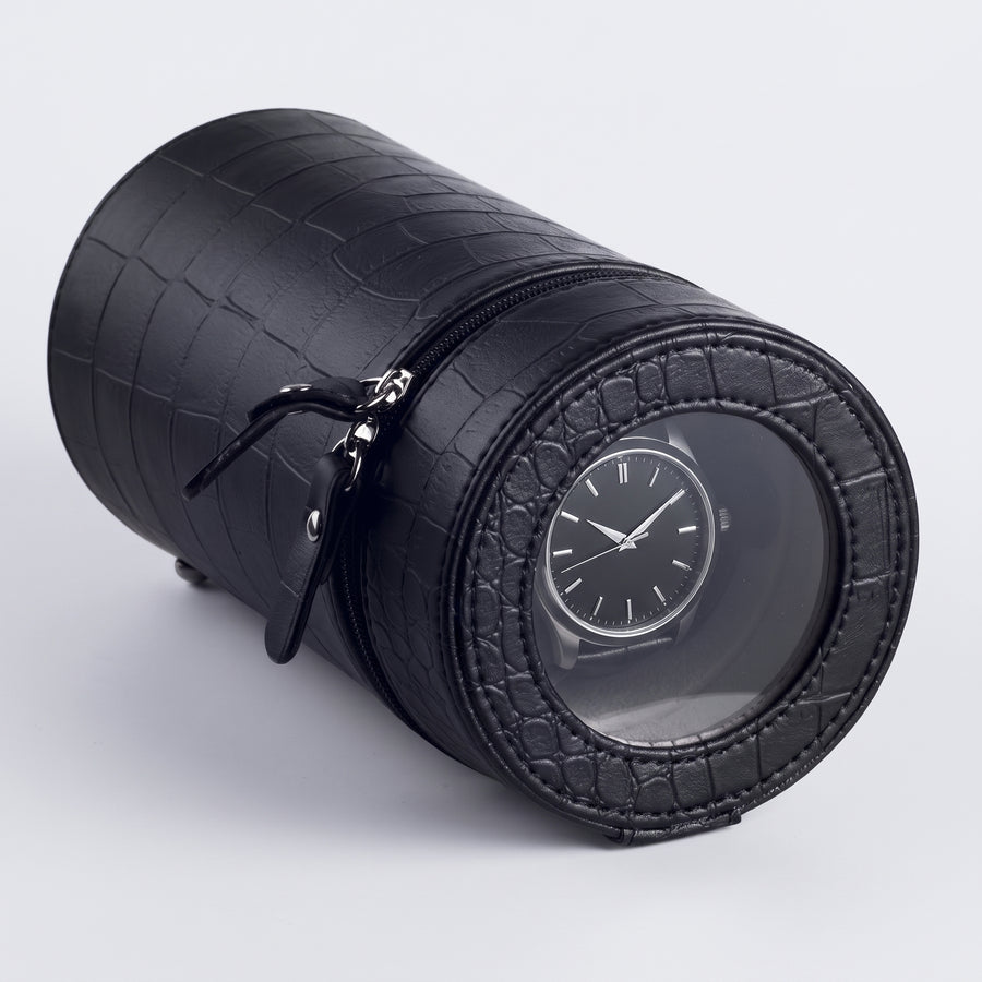 Le Nomade — Remontoir de voyage 1 montre, similicuir, secteur ou piles