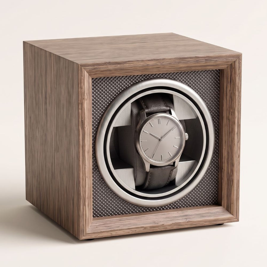 L'Anthracite — Remontoir montre automatique 1 montre, bois plaqué, USB