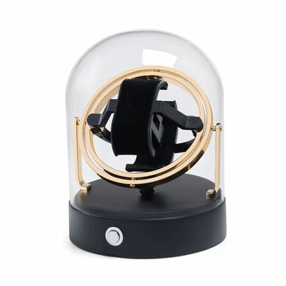 Remontoir montre automatique Le Dôme, coloris doré, globe de verre